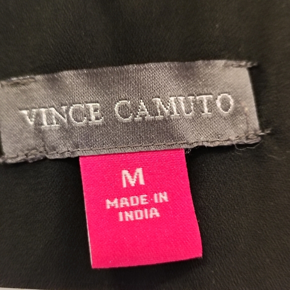 Vince Camuto Top Womens M Brown Ruffle Leopard Print  Smock Sleeve Maximalist - Picture 4 of 8